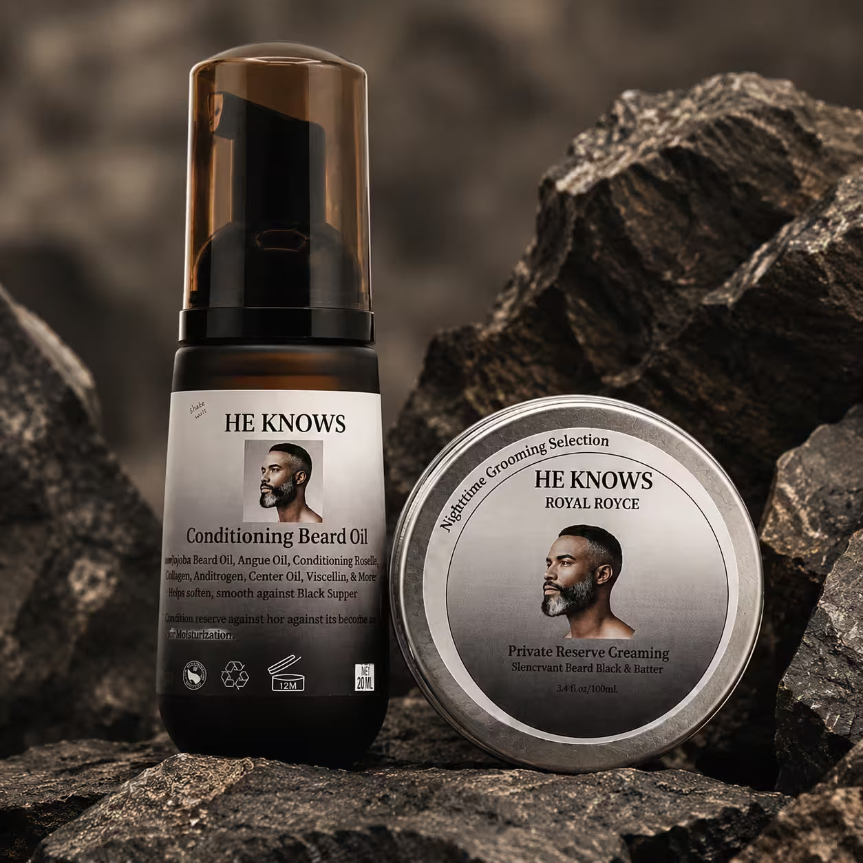 HE KNOWS. Duo Beard Grooming Set