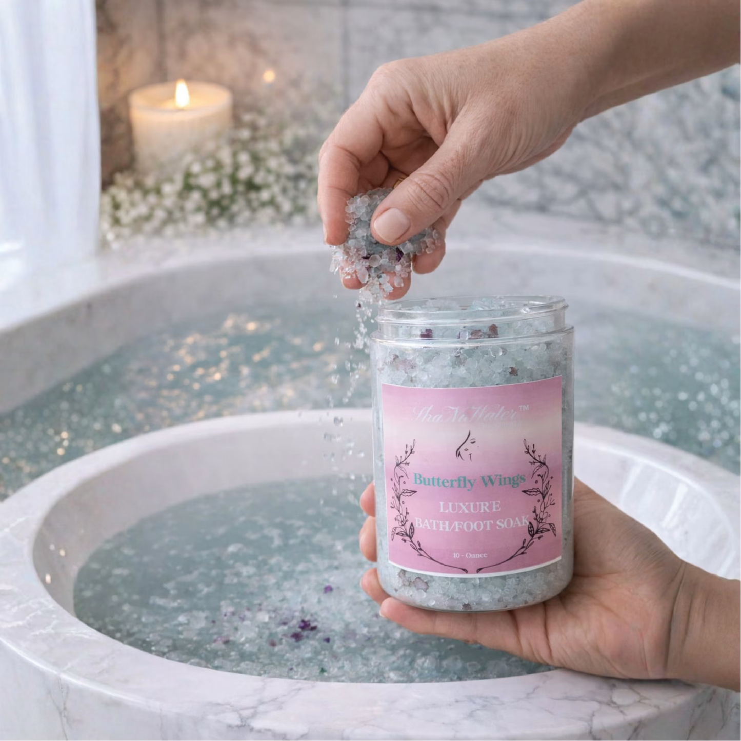 Luxur’e Dead Sea & Epsom Salt Bath / Foot Soak – Butterfly Wings