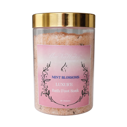 Luxur’e Dead Sea & Epsom Salt Bath / Foot Soak – Mint Blossom (Sensitive Skin, 10 oz)