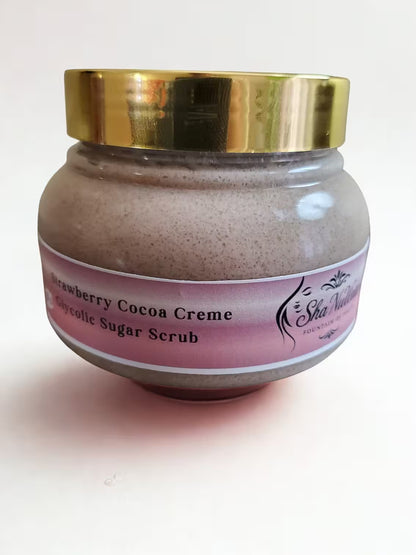 Strawberry Cocoa Creme Glycolic Sugar Scrub