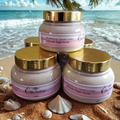 Strawberry Cocoa Creme Glycolic Sugar Scrub