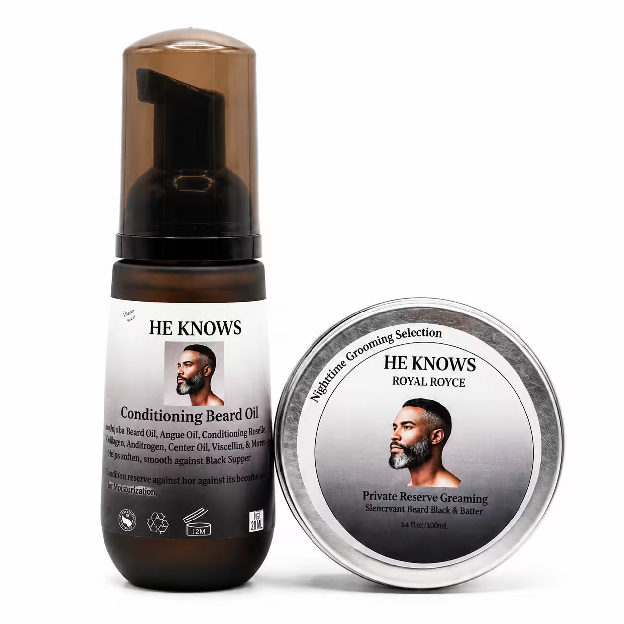 HE KNOWS. Duo Beard Grooming Set